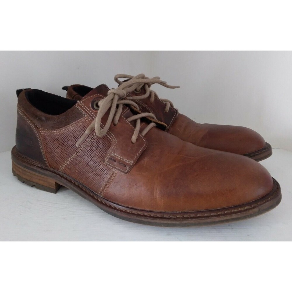 Bullboxer Mens Everson Oxfords Shoes Brown Leather Lace Up Size 8